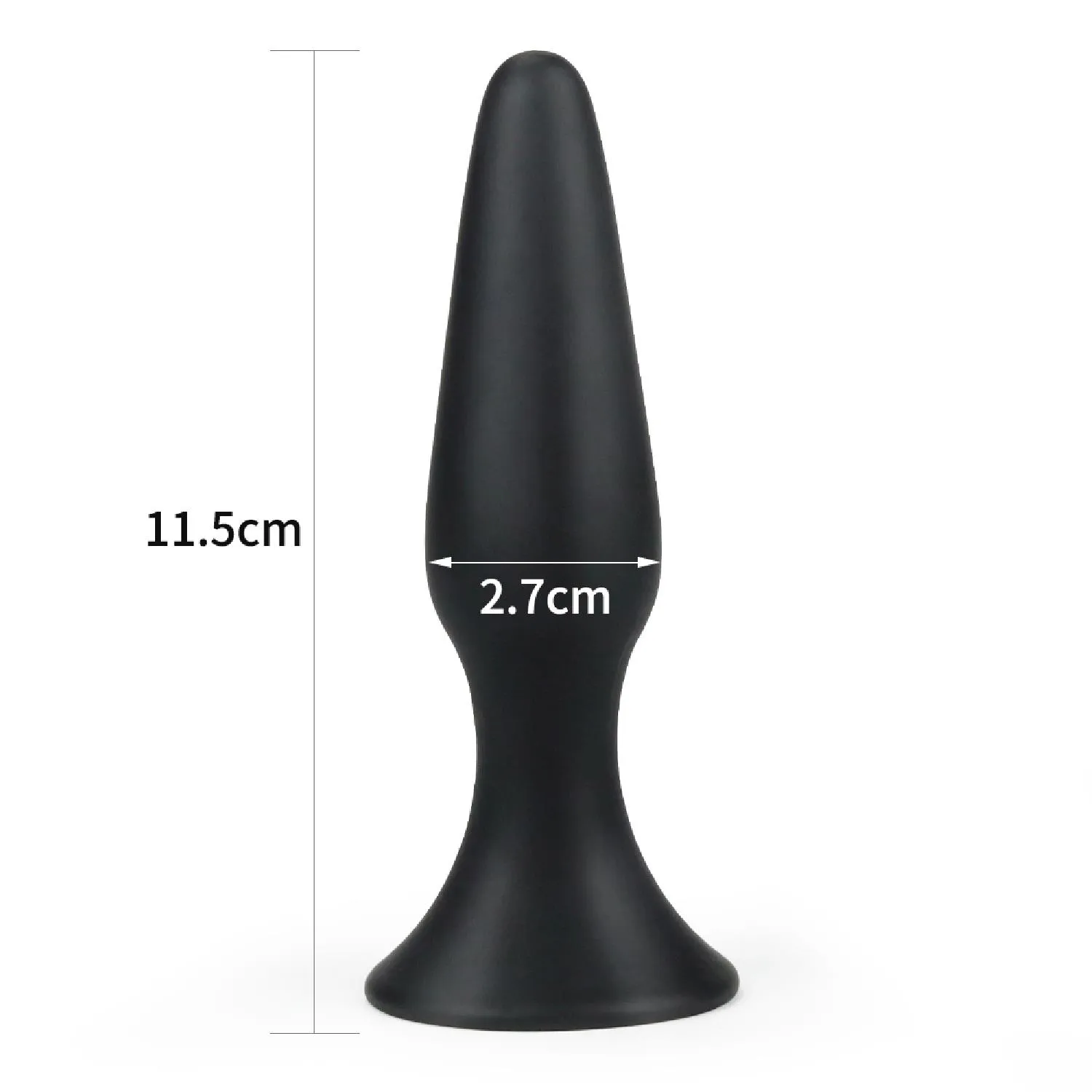 Lovetoy Lure Me Butt Plug Slim - Korek analny, Czarny, 11, 5 cm, S