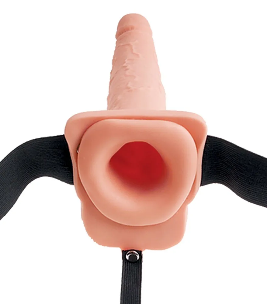 Страпон Pipedream Fetish Fantasy Series 7" Squirting Hollow, 21.6 см (телесный)