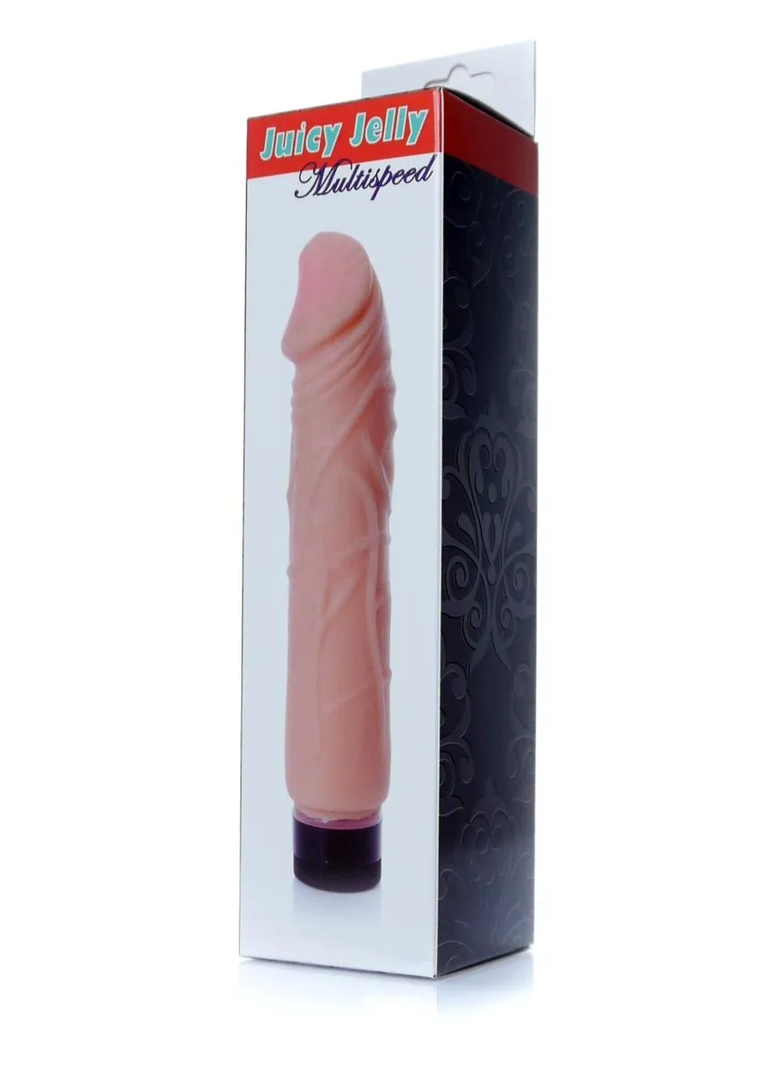 Реалистичный вибратор Boss Juicy Jelly, 22 см (телесный)