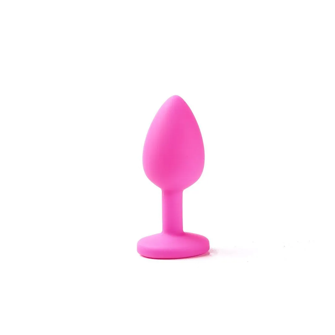 Анальная пробка с кристаллом Simply Pleasure S, 7 см (синий)