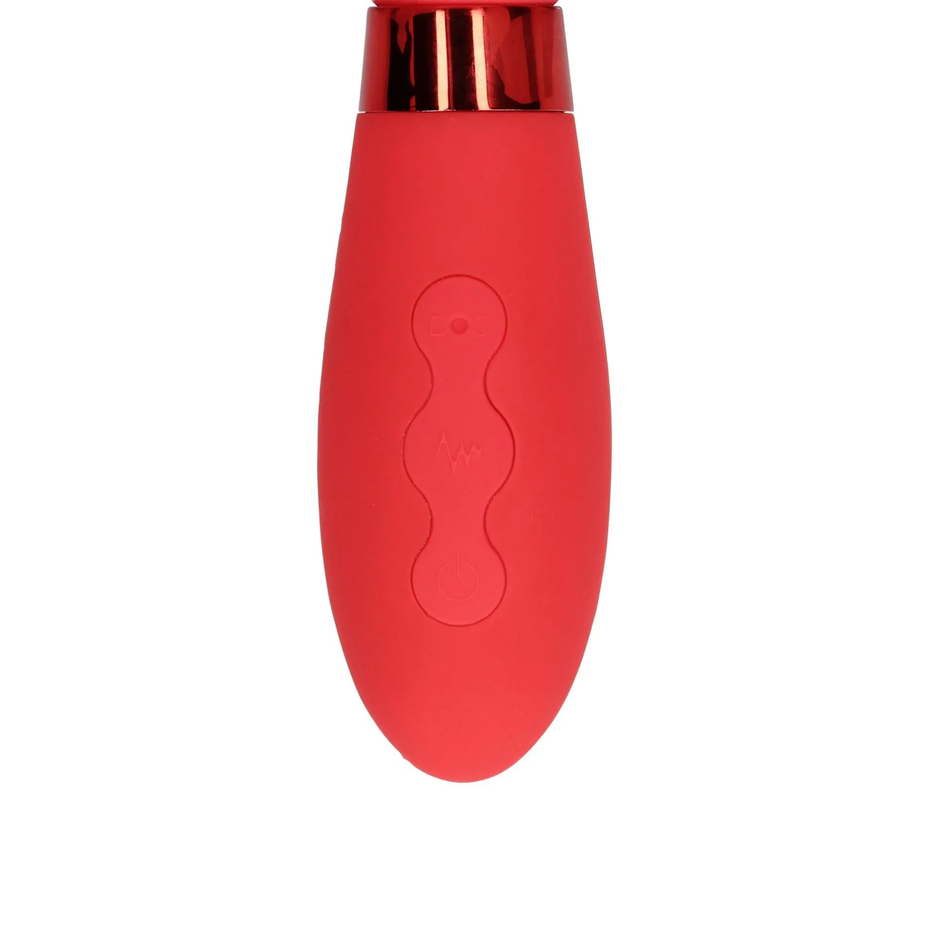 Вібратор Loveline Smooth Silicone G-Spot, 20.5 см (червоний)