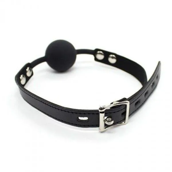 Toyz4lovers Ball Gag + Block - Knebel z kulką, Czarny