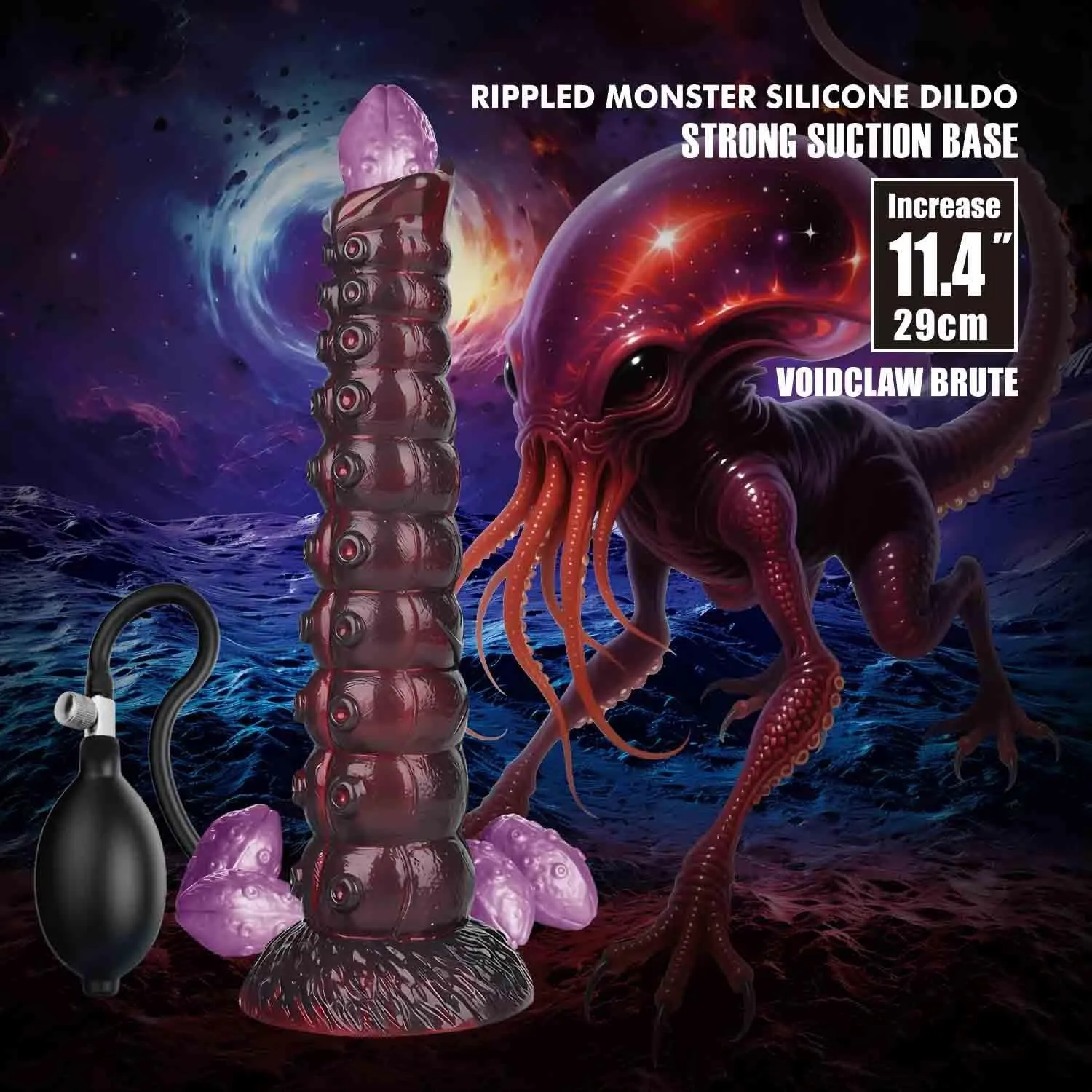 Фалоімітатор Power Monsters Voidclaw Brute, 29 см (мульті)