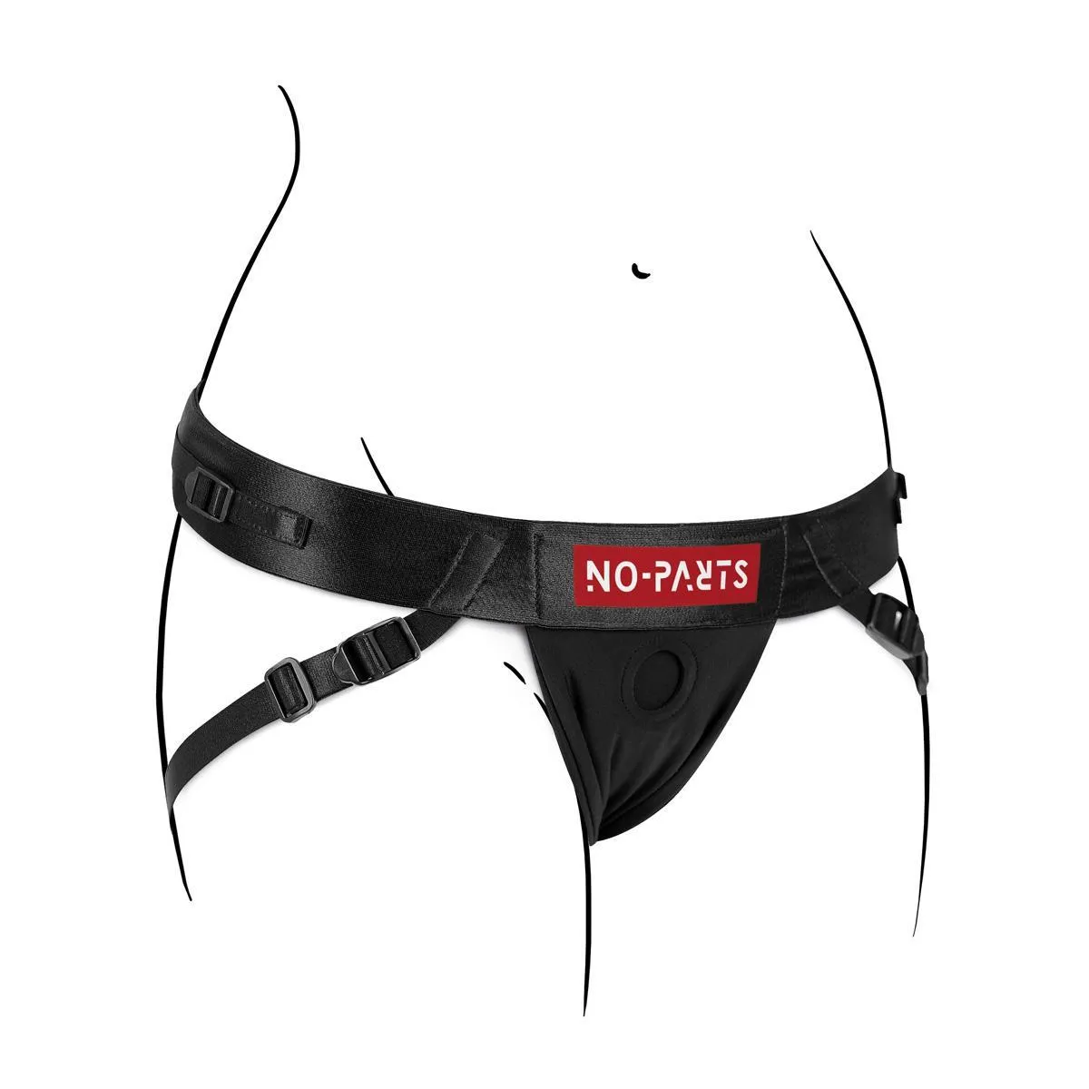 No-Parts Jordan Adjustable Strap-On Harness -, One size