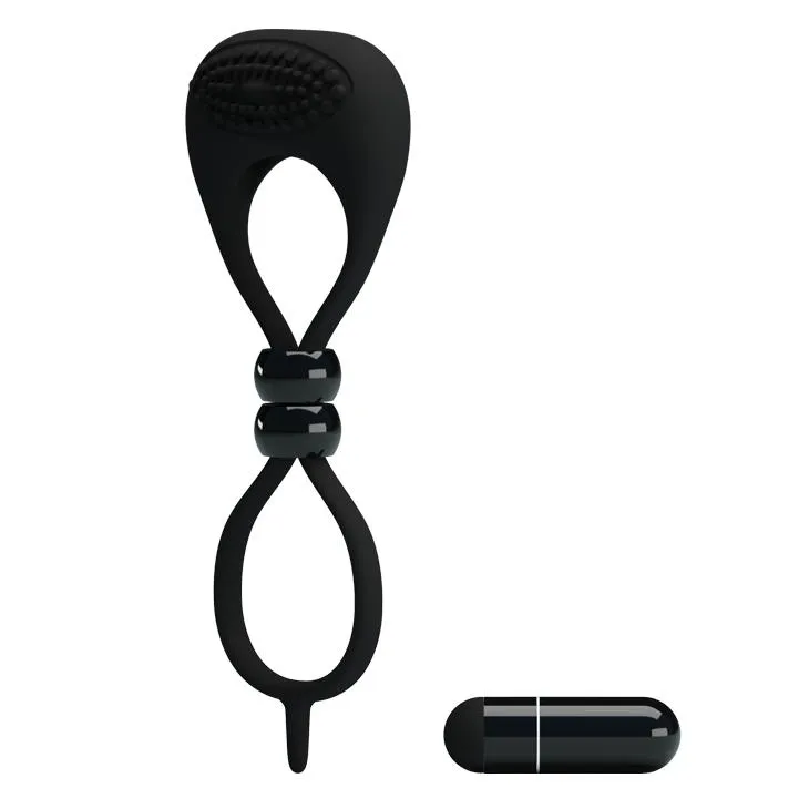 Pretty Love Locker - Pierścień wibracyjny, Czarny, 13, 6 cm