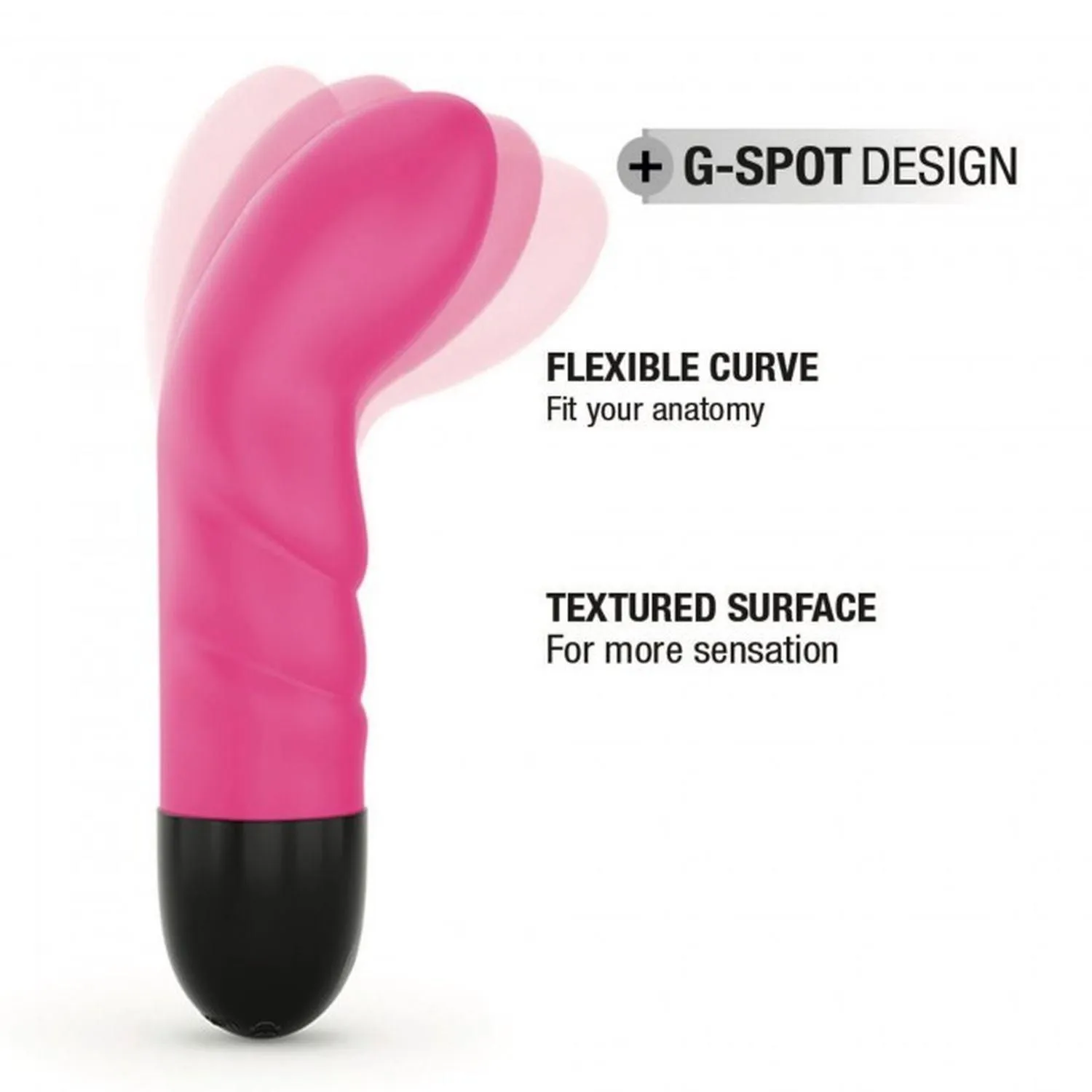 Вібратор для точки G Dorcel Expert G 2.0, 15 см (рожевий)