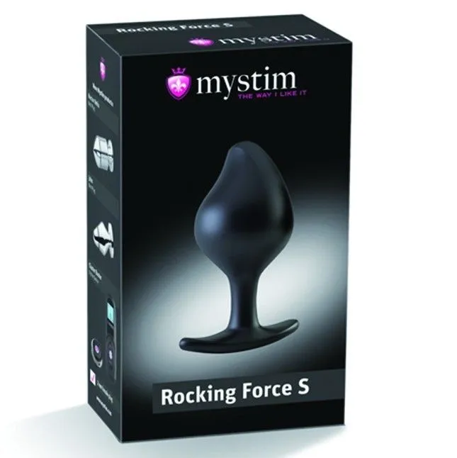 Анальна пробка Mystim Rocking Force, 10,5 см (чорний)