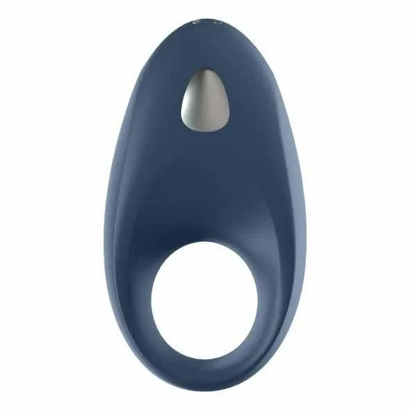 Ерекційне кільце з вібрацією Satisfyer Mighty One, 9 см (синій)