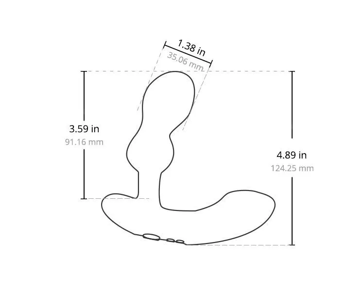 Стимулятор простати Lovense Edge 2, 12,4 см (чорний)