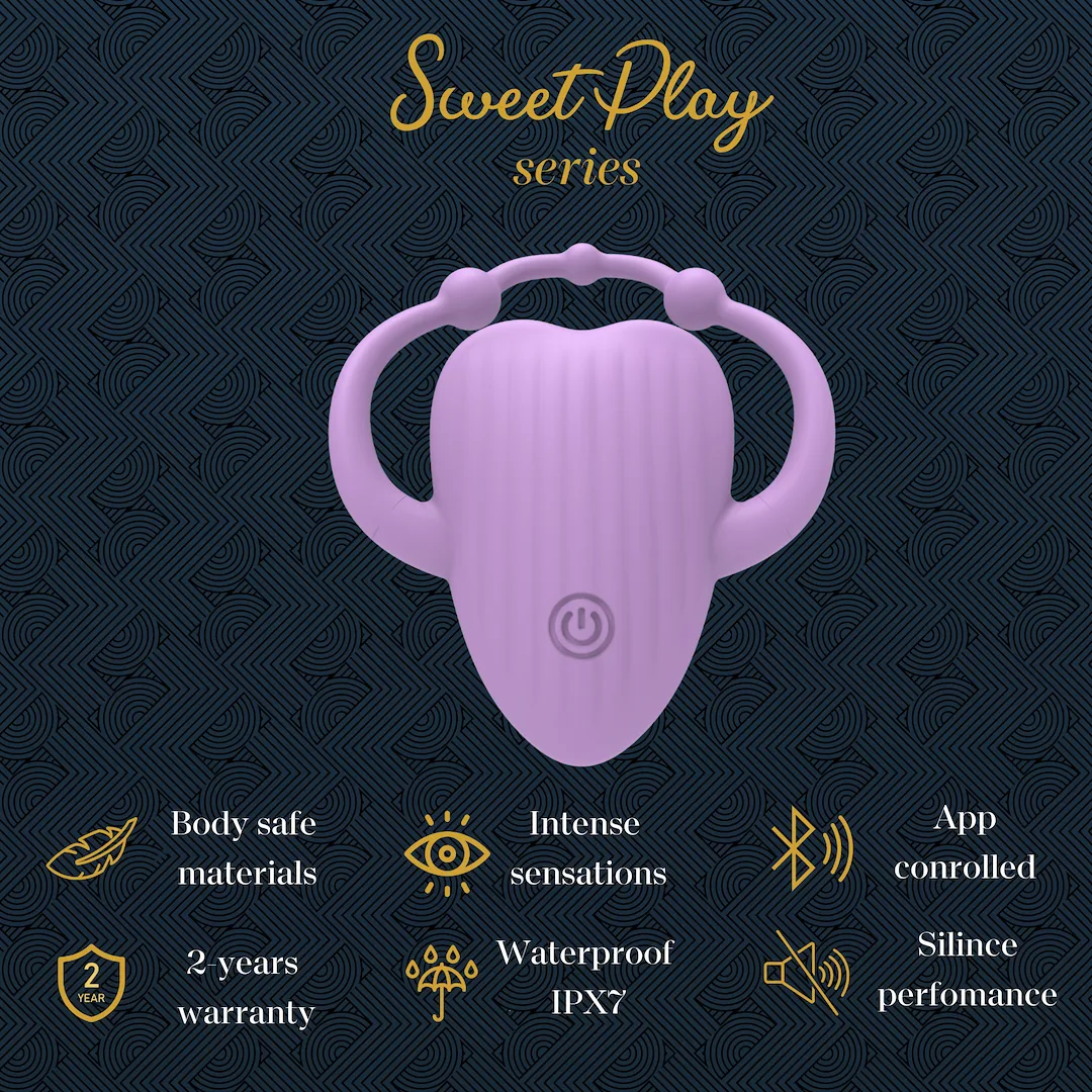EROSPACE Sweet Play A5 - Wibrator do majtek, Liliowy, 8.5 cm