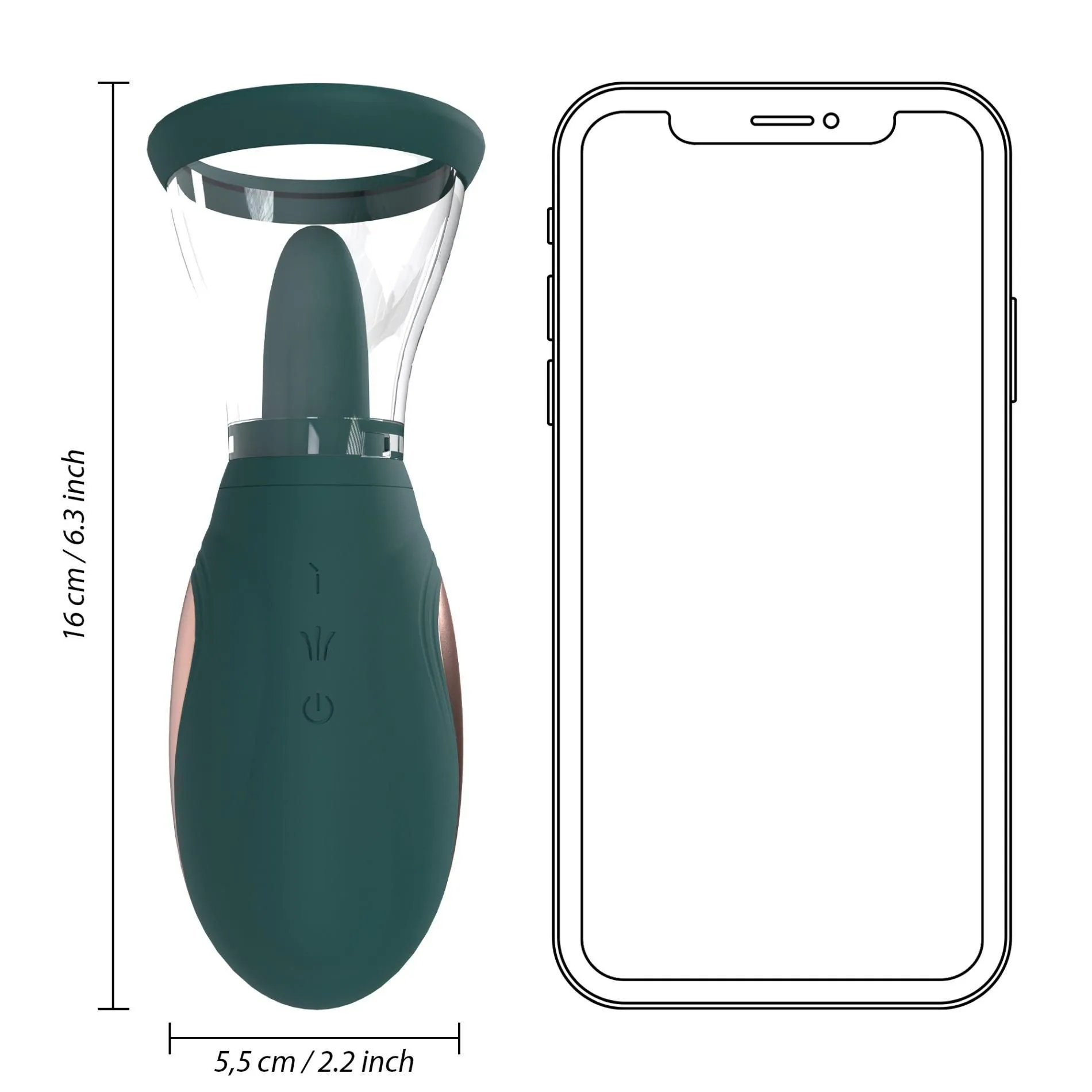 Pumped by Shots Enhance - Pumped by, Zielony, 22 cm