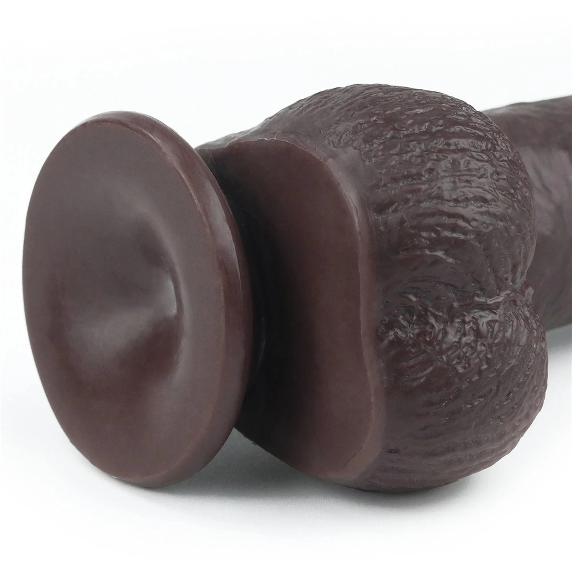 Lovetoy Sliding Skin - Dildo, Brązowy, 23 cm