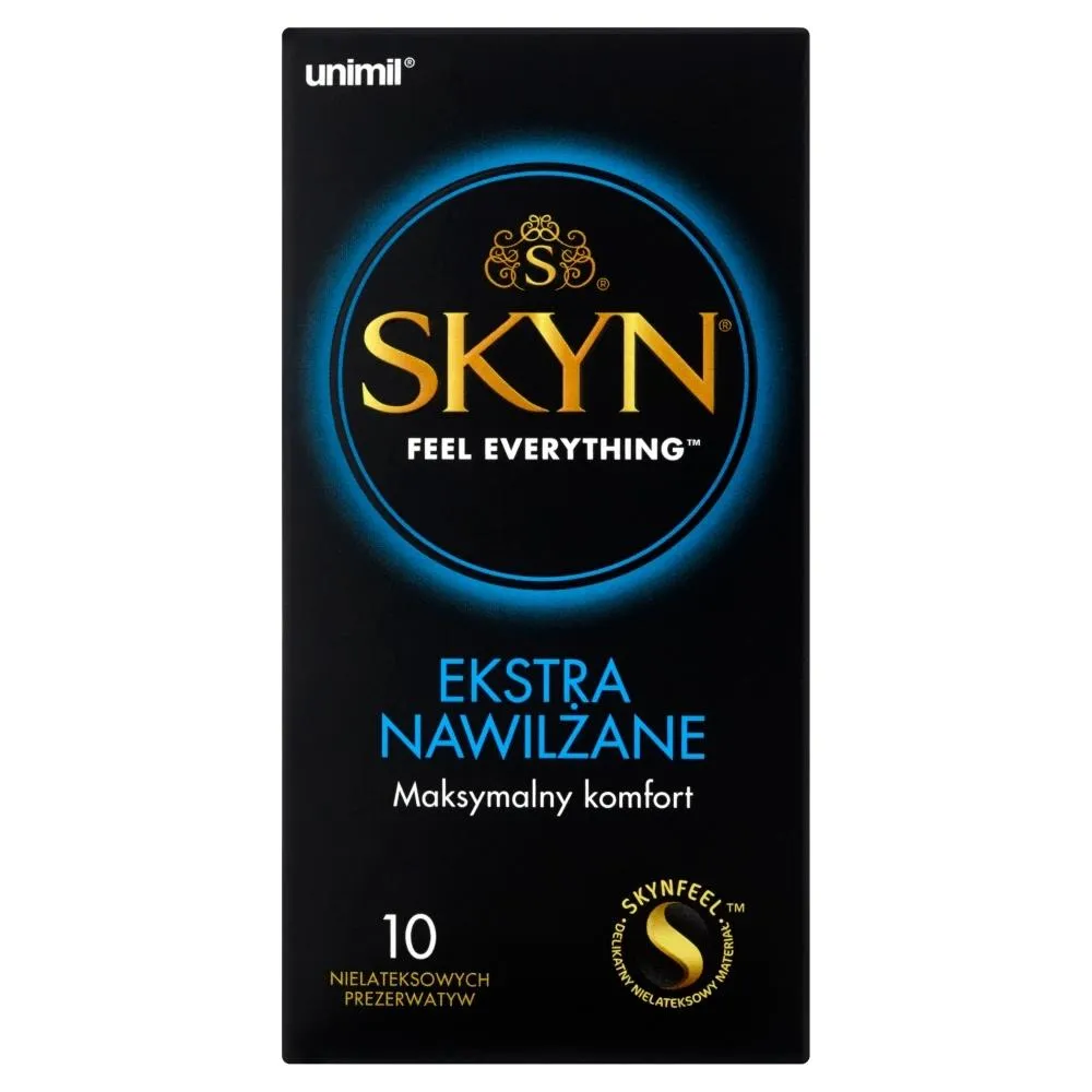 Презервативы Unimil Skyn Ekstra Nawilżane безлатексные, 10 szt