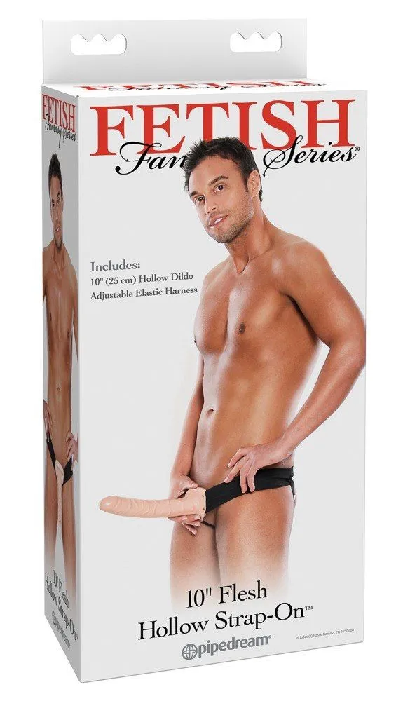 Страпон полый Pipedream Fetish Fantasy Series, 25 см (телесный)