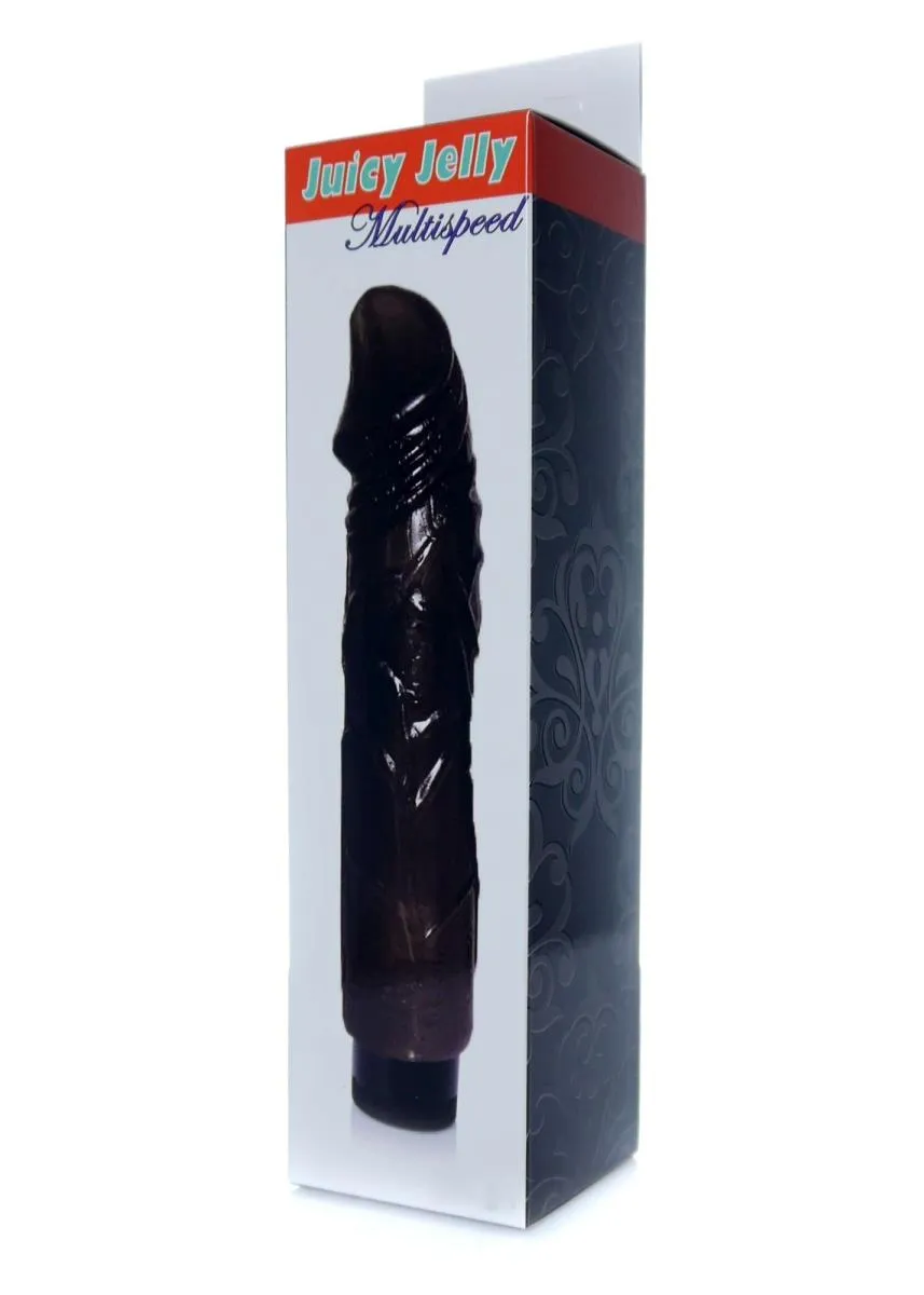Boys of Toys Juicy Jelly Multispeed - Wibrator, Czarny, 22 cm