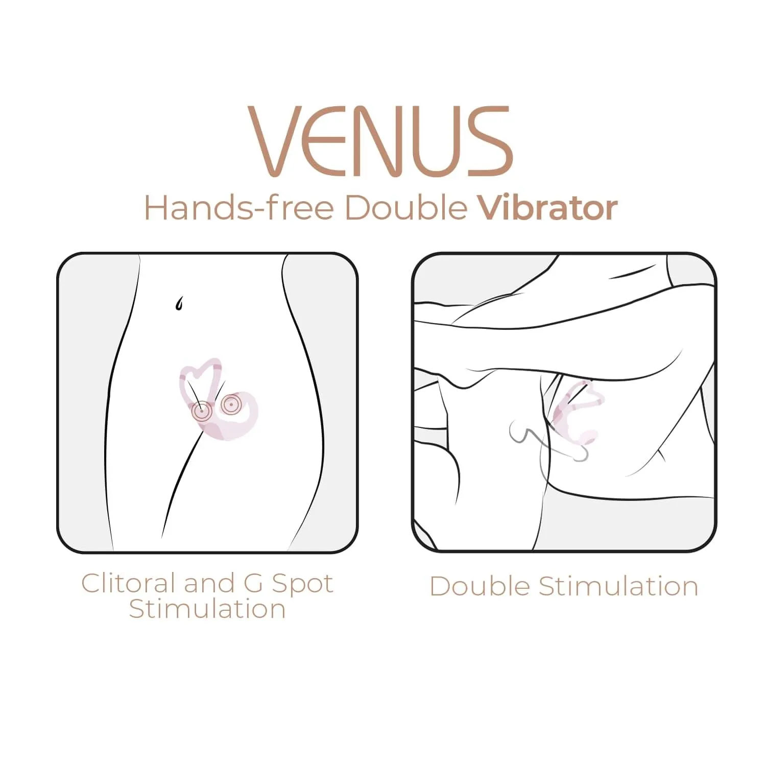 Adrien Lastic Venus - Smart wibrator, Jasnoróżowy, 11.2 cm