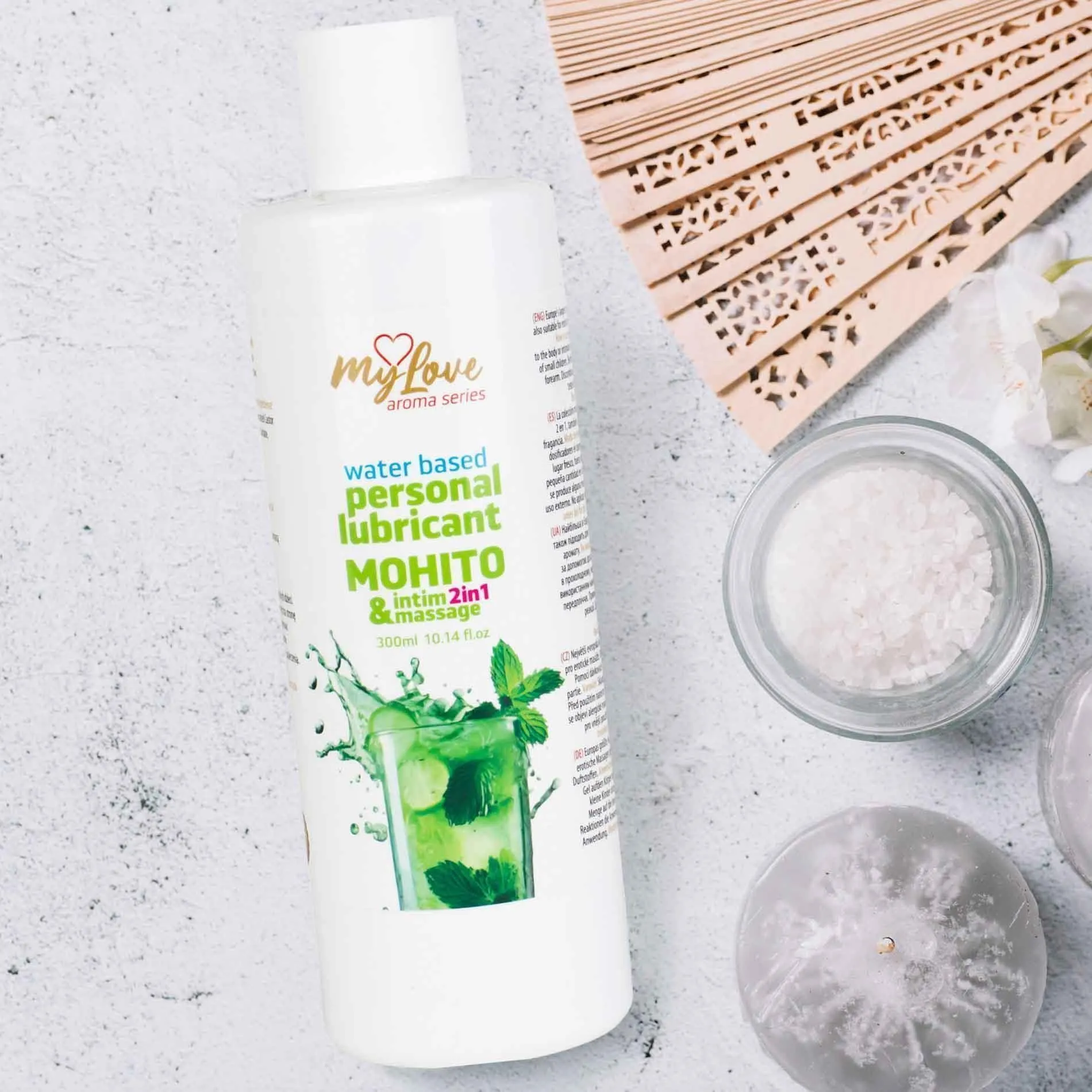 MyLove Aroma Series Intim&Massage 2in1 Mohito - Lubrykant, Mojito, 300 ml