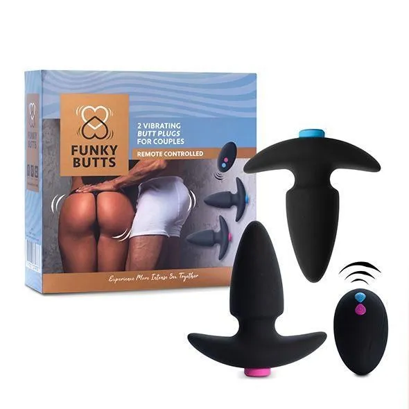 Набір анальних пробок FeelzToys FunkyButts, 12,5 см (чорний)