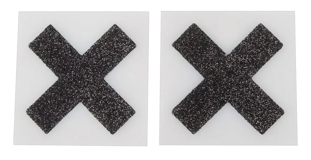 Наклейки на соски Cottelli Collection Nipple Sticker X (чорний)