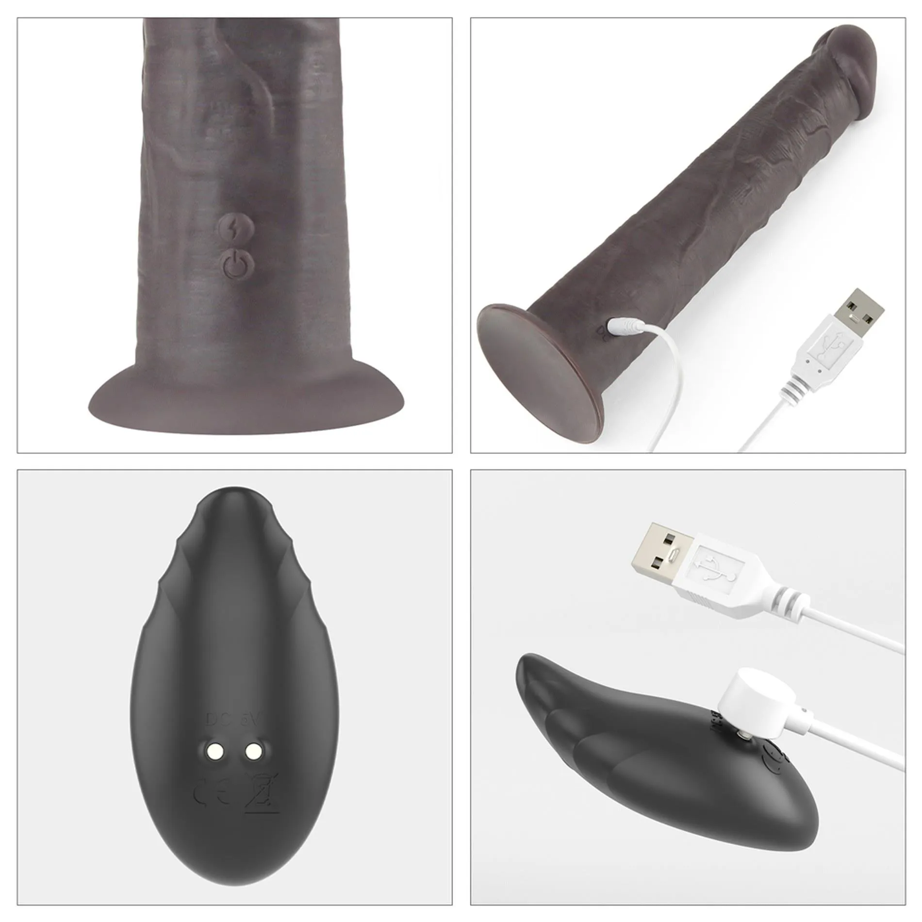 Вибратор Lovetoy Dual-Layered Silicone Nature Cock 10'', 25.3 см (черный)