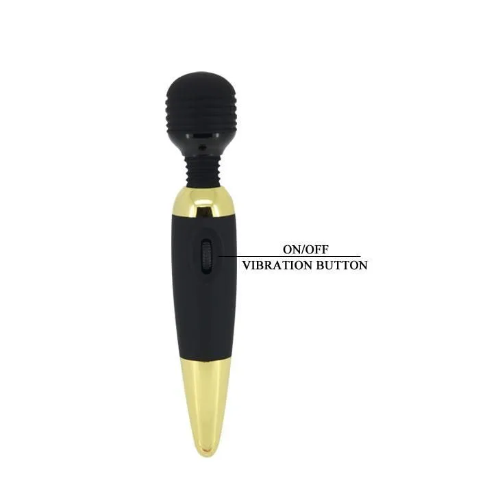 Вібромасажер Pretty Love Power Wand, 25 см (чорний)