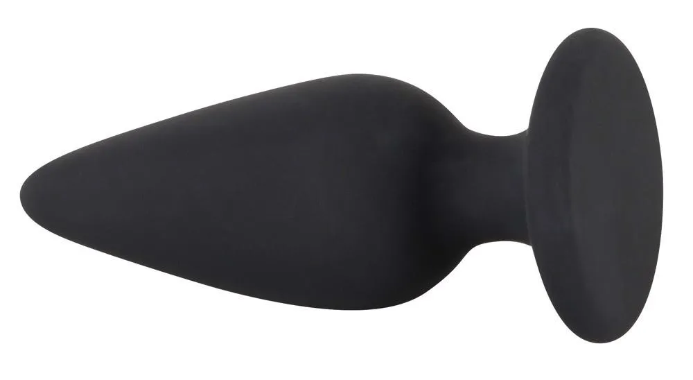 Анальна пробка Orion Black Velvets Heavy Plug Medium, 8,9 см (черный)