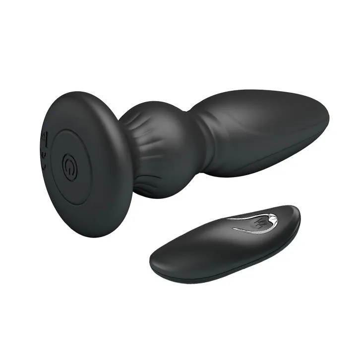 Mr. Play Vibrating Prostate Massager - Korek analny, Czarny, 12, 5 cm