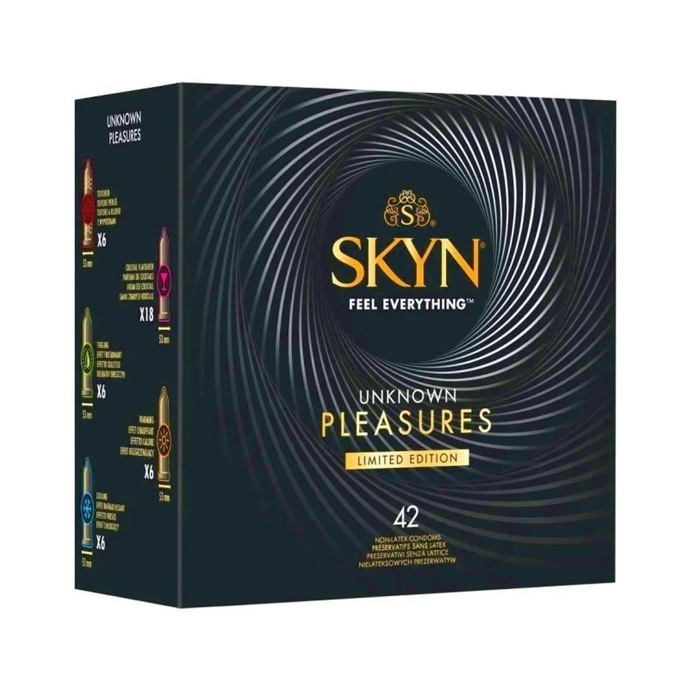SKYN Unknown Pleasures Limited Edition - Prezerwatywy, Naturalny, Bezzapachowy, 18 cm