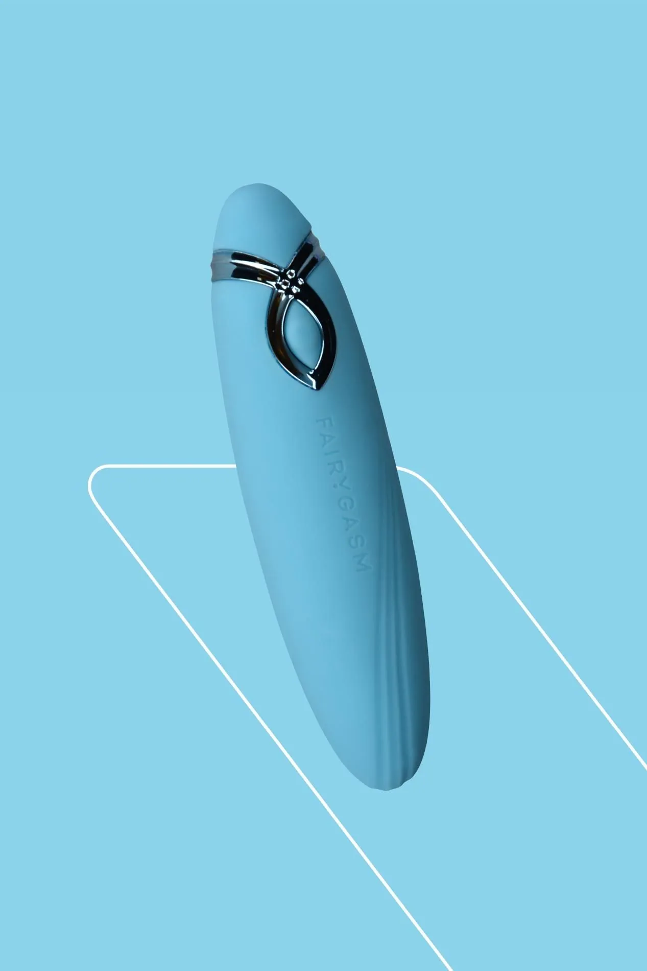 Вібратор FairyGasm PleasureArrow, 11,5 см (блакитний)