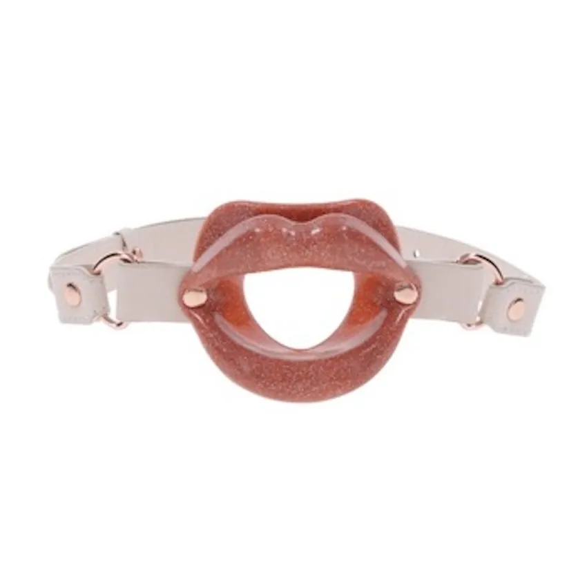 Кляп Sex & Mischief Peaches 'n CreaMe Silicone Lips (персиковый)