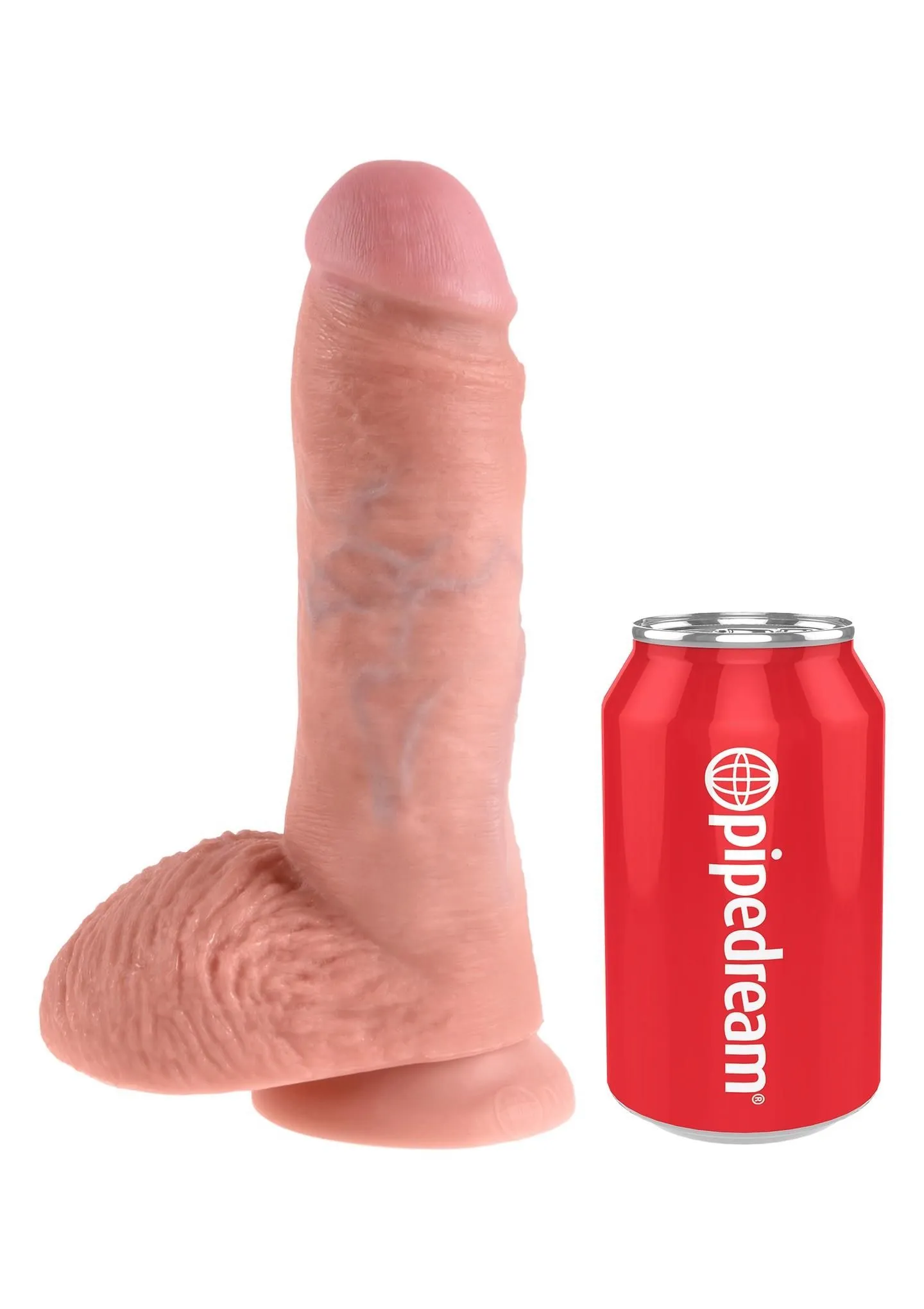 Фалоімітатор на присосці King Cock 8, 20 см (тілесний)
