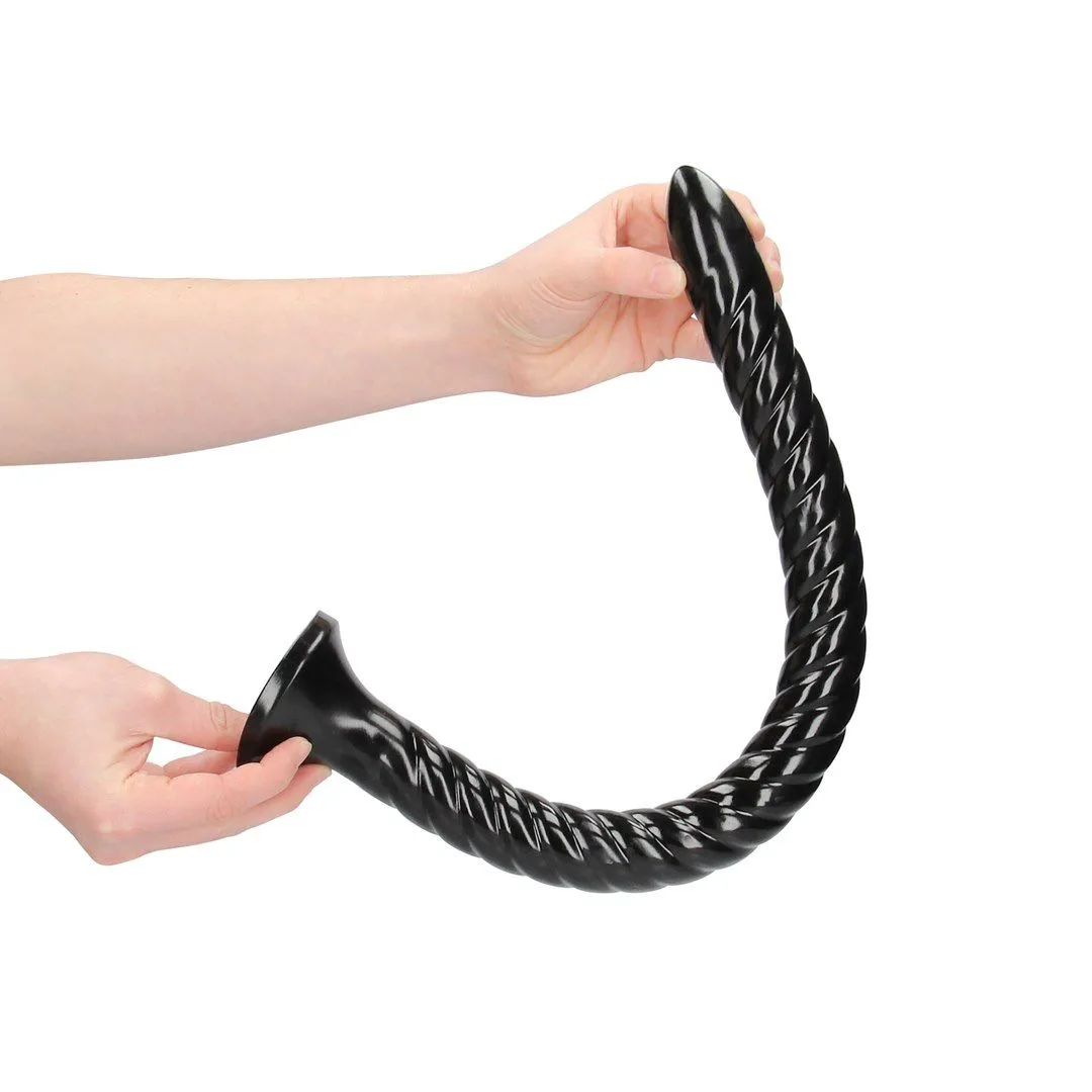 Фаллоимитатор Ouch! Swirled Anal Snake, 50 см (черный)