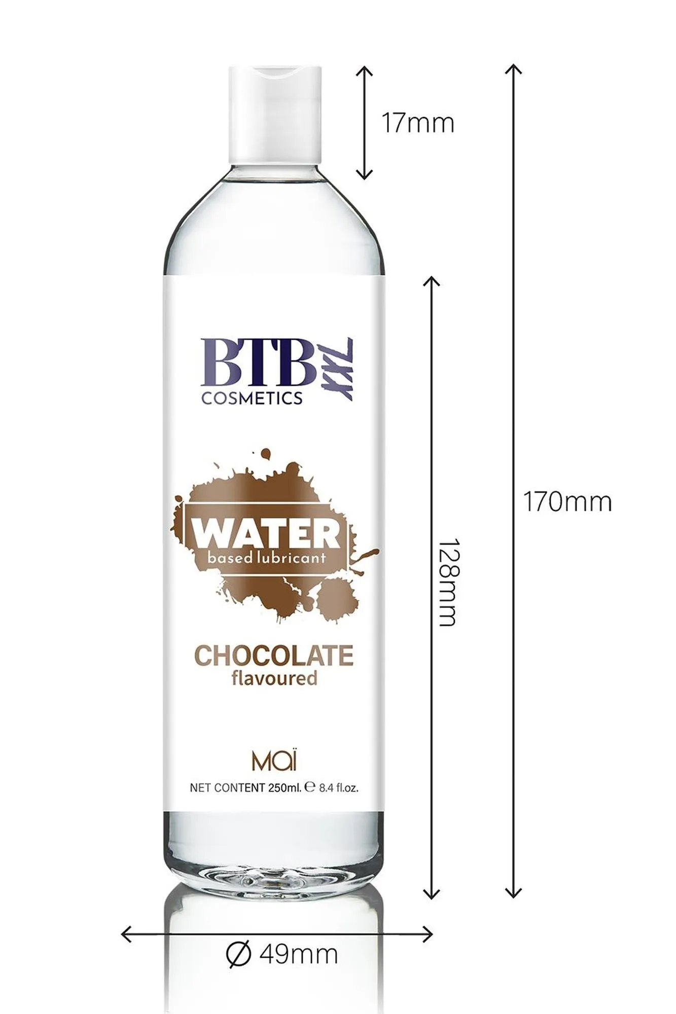 Лубрикант на водной основе BTB шоколад, 250 мл