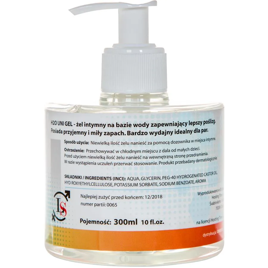 LoveStim H2O Uni Gel - Lubrykant, Bez smaku, 300 ml