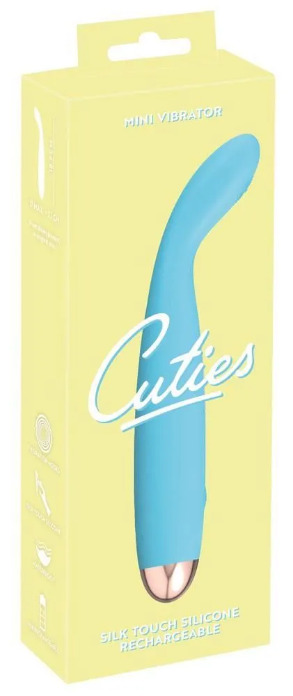 Вібратор для точки G Cuties, 18,7 см (блакитний)