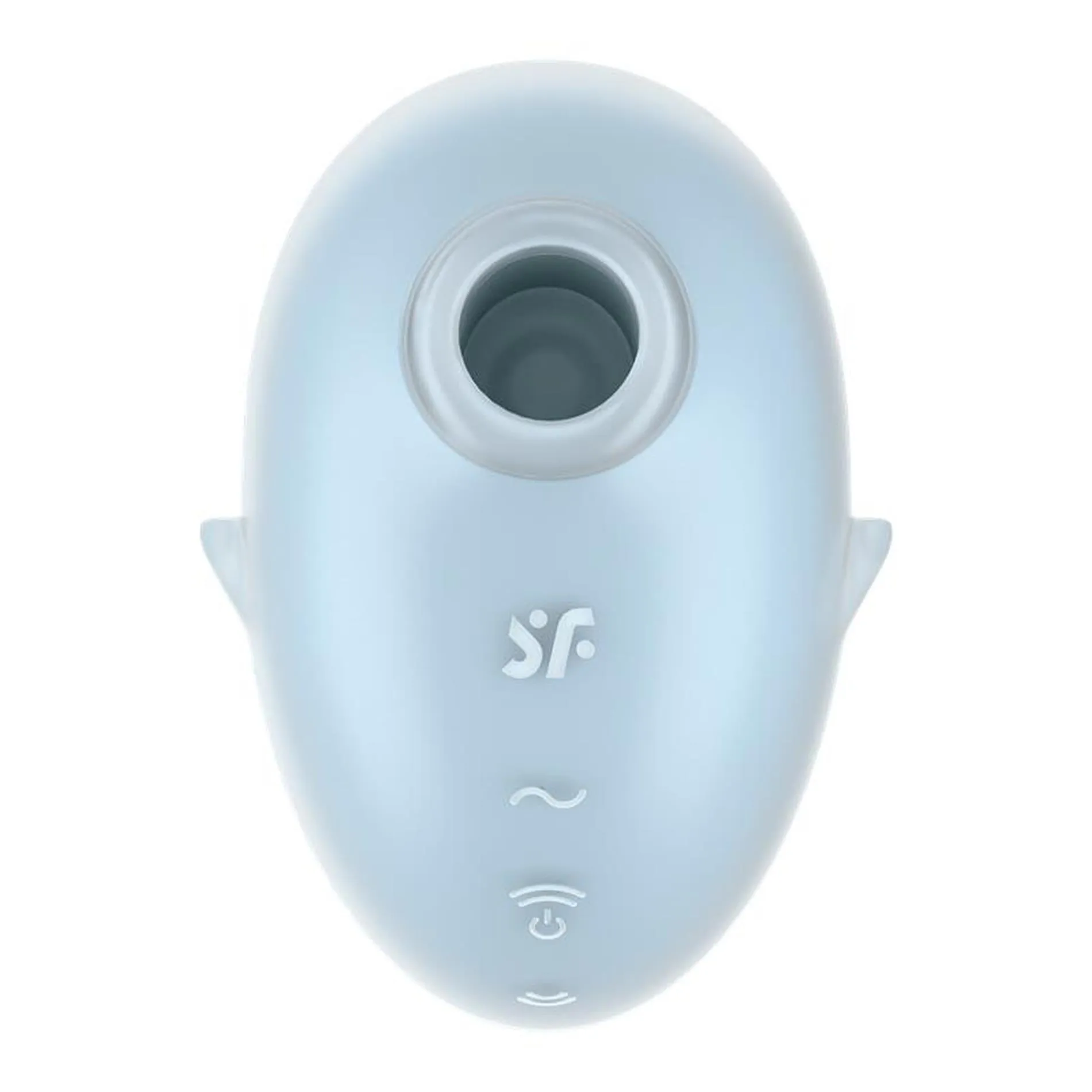 Satisfyer Cutie Ghost - Bezdotykowy stymulator łechtaczki z wibracjami, Niebieski, 9.1 cm
