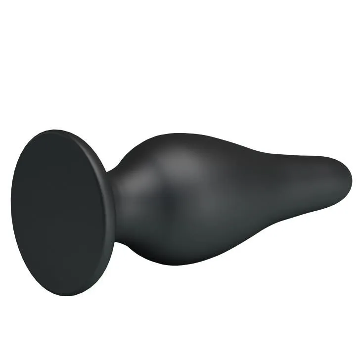 Анальна пробка Pretty Love Sturdy Silicone Anal Plug 15,4 см (чорний)