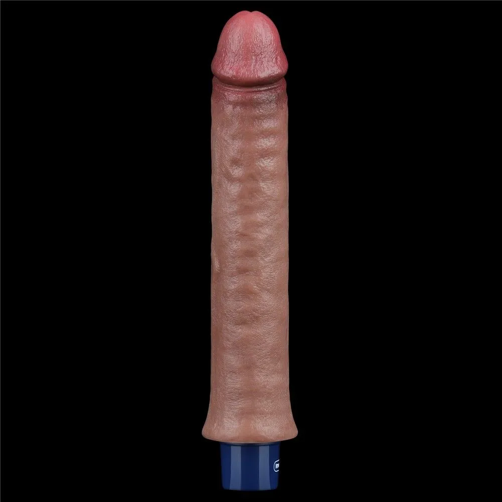 Реалістичний вібратор LoveToy Real Softee, 24,5 см (коричневий)