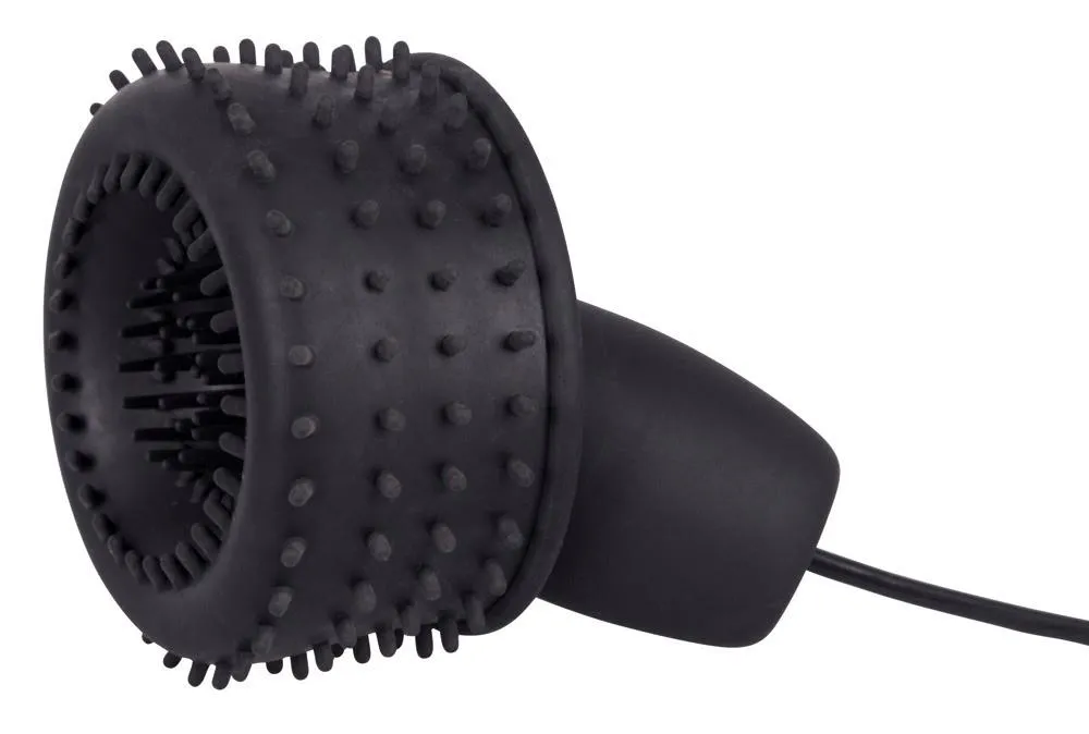 Sweet Smile Vibrating Glans - Masturbator z wibracją, Czarny, 8, 5 cm