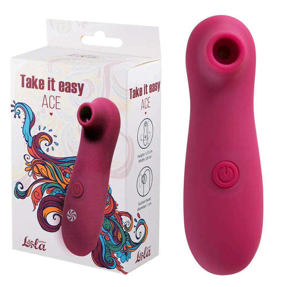 Lola Games Take It Easy - Bezdotykowy stymulator łechtaczki, Bordоwy, 12, 3 cm