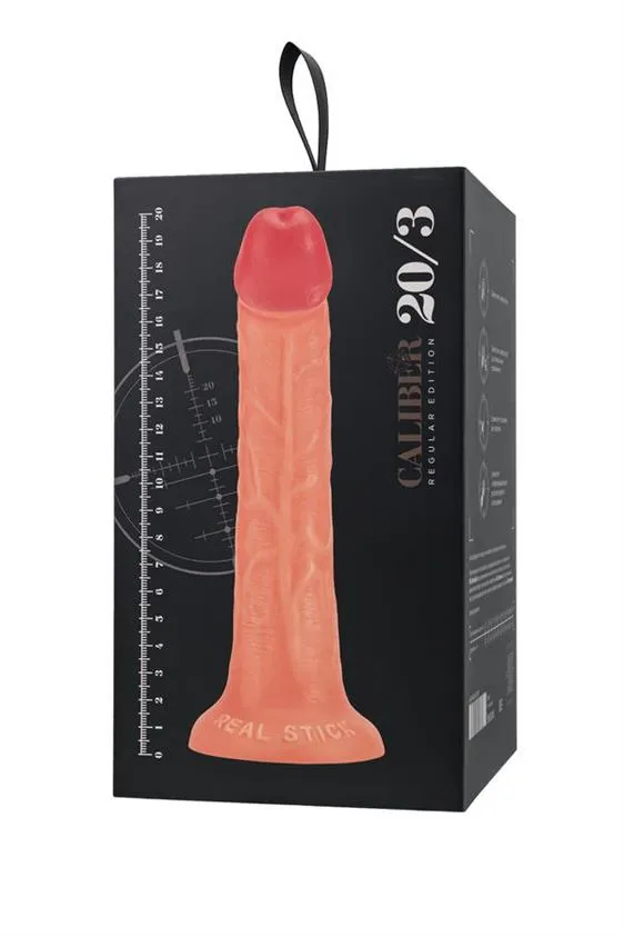 RealStick Caliber 20/3 - Dildo, W kolorze cielistym, 20 cm