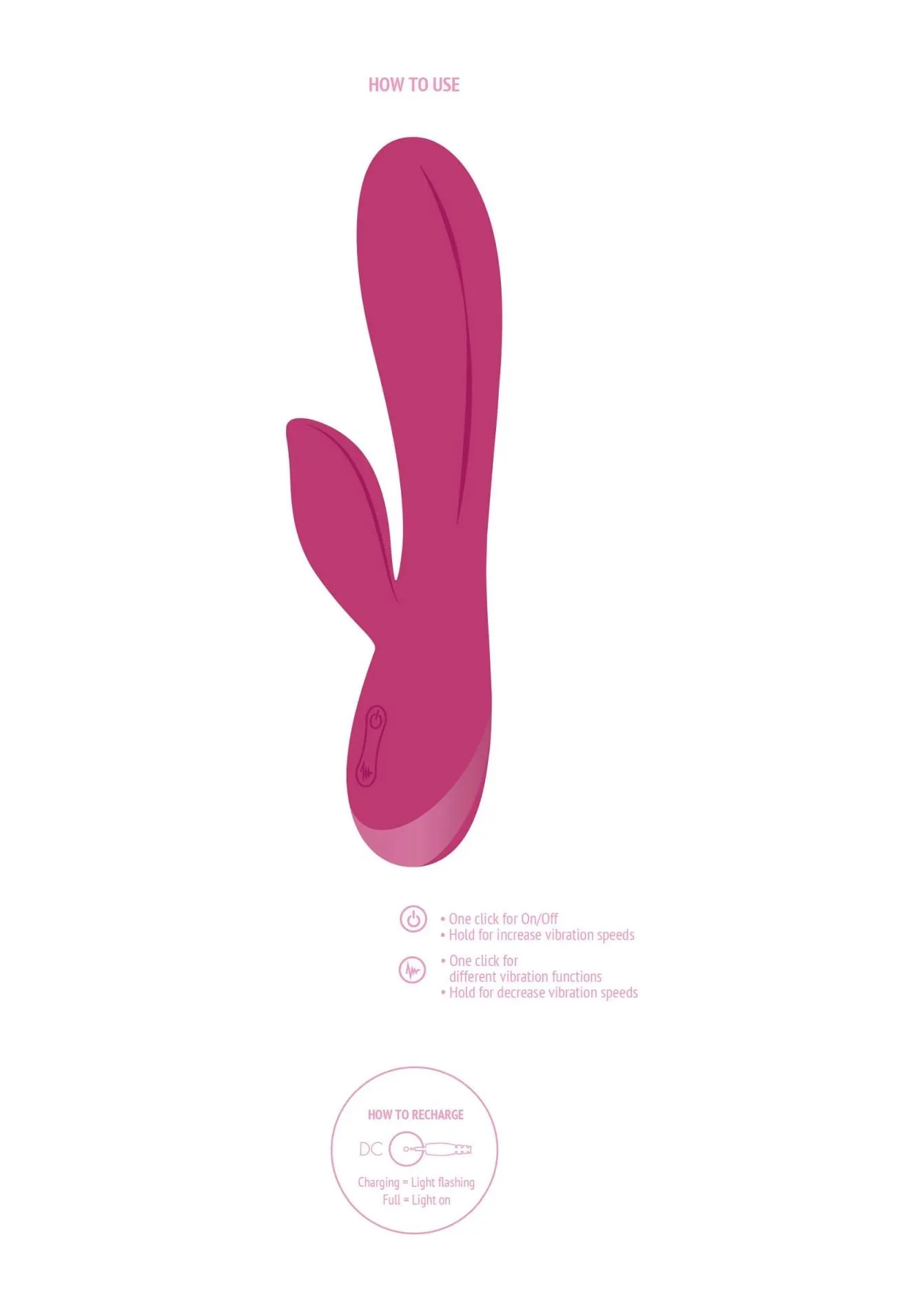 Xocoon Endless Love G-Spot - Wibrator królik, Różowy, 19 cm