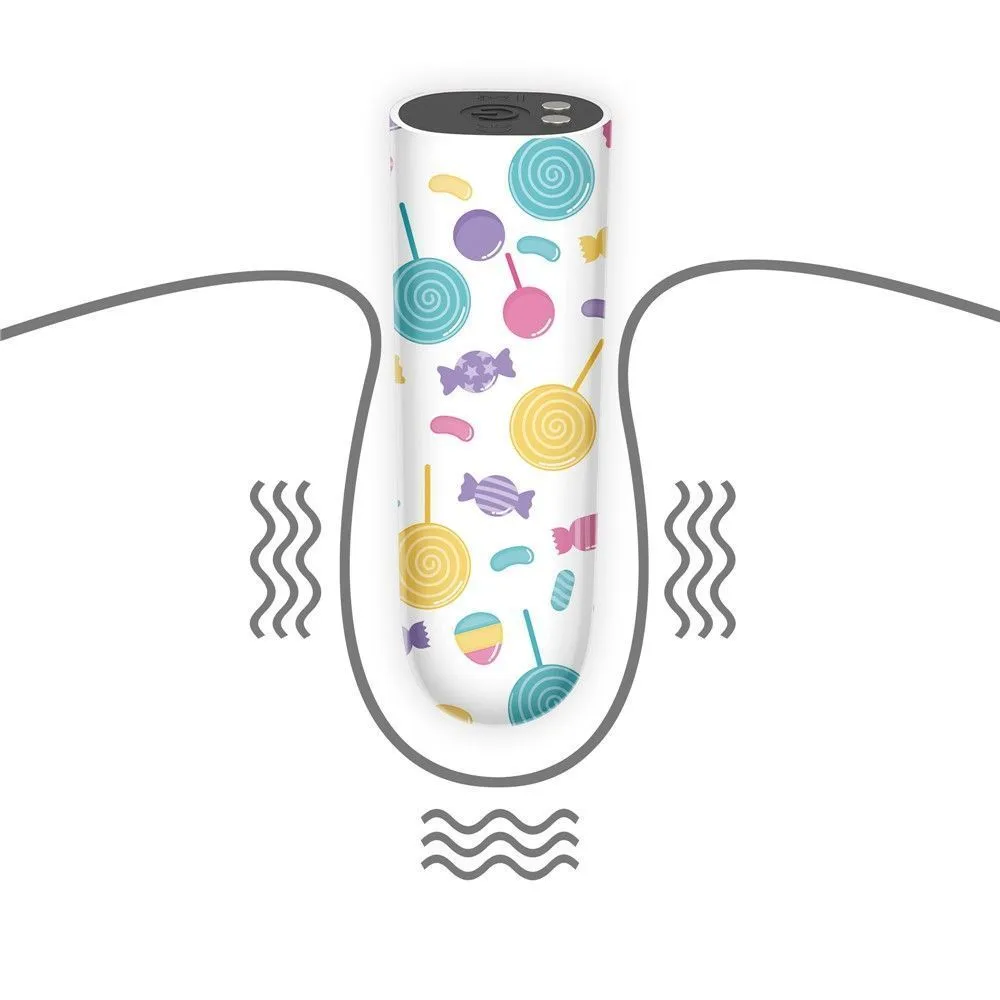 Вібратор для клітора LoveToy Lollipop Massager, 8,5 см (мульти)