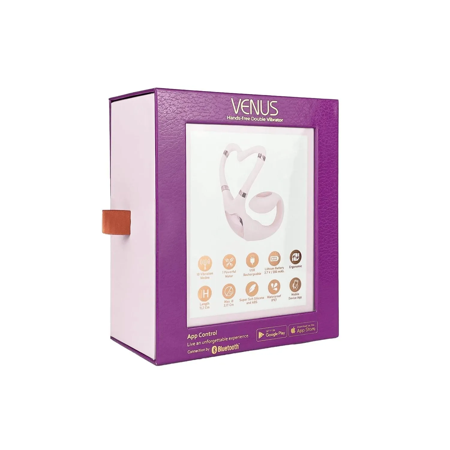 Adrien Lastic Venus - Smart wibrator, Jasnoróżowy, 11.2 cm