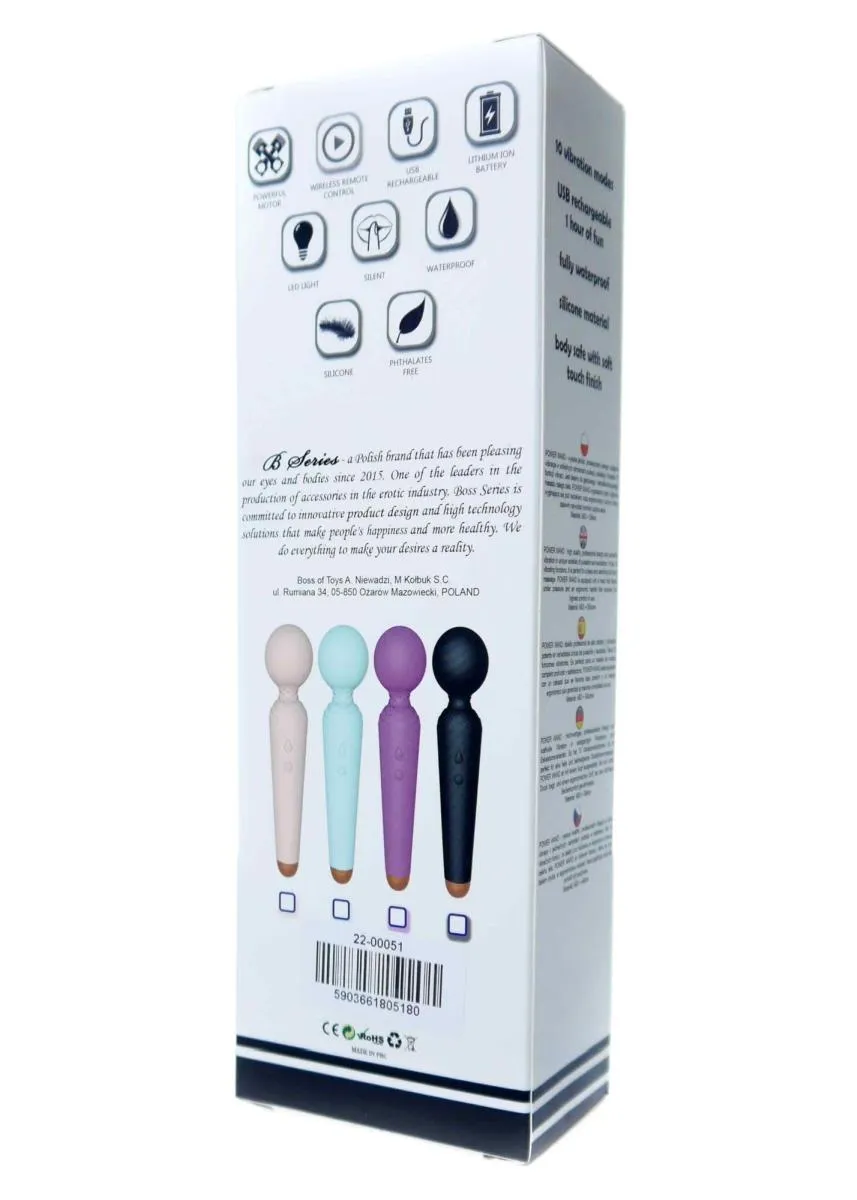 Массажер B - Series Magic Power Wand, 19.5 см (фиолетовый)