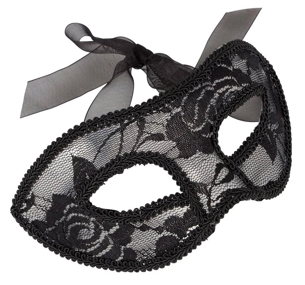 Кружевная маска Accessoires Cottelli Collection Lace (черный)