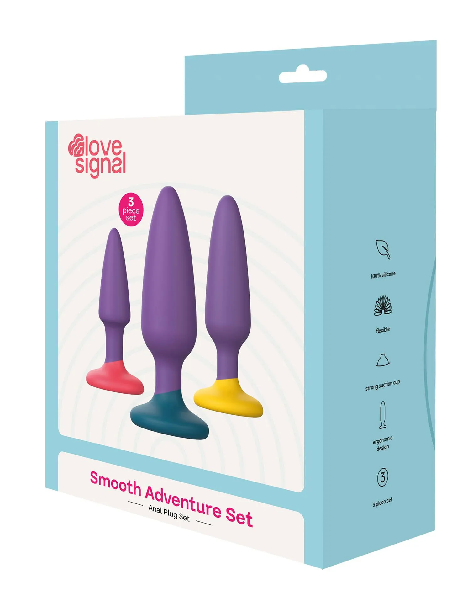 Dream Toys Smooth Adventure Set - Zestaw korków analnych, Multi, 9 cm