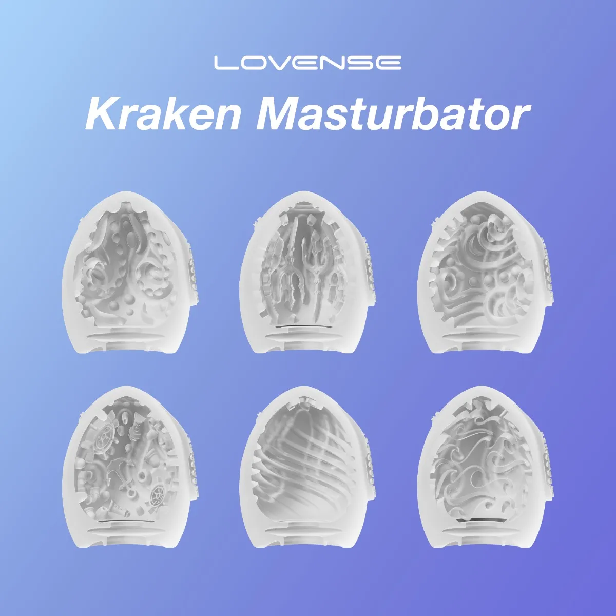 Мастурбатор яйцо Lovense Kraken (белый)