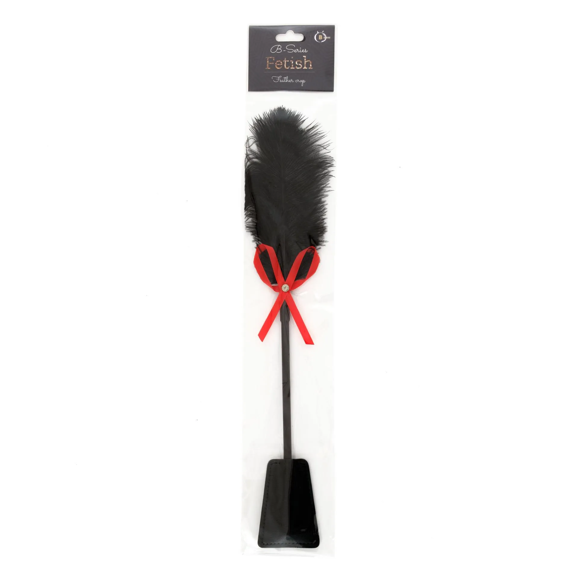 Fetish B - Series Tickler & Whip 2.0 - Szpicruta, Czarny, 36 cm