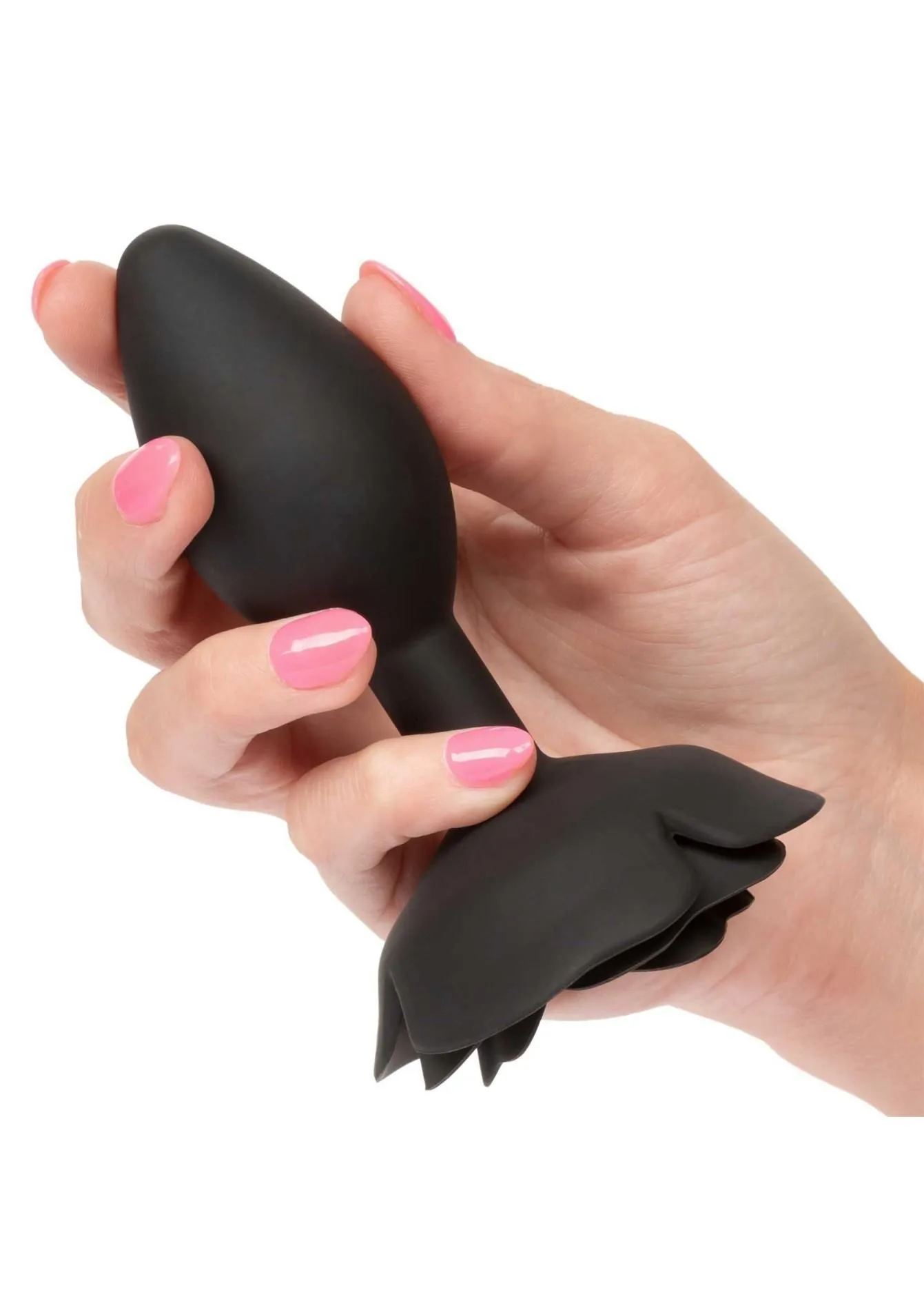 Анальная пробка Calexotics Rose Anal Plug Small, 10.2 см (черный)
